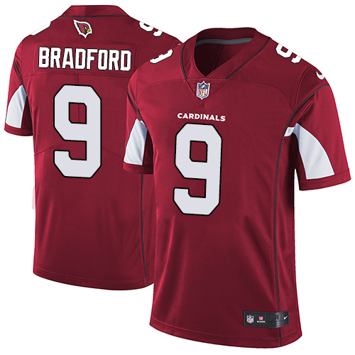 Nike Cardinals #9 Sam Bradford Red Team Color Men's Stitched NFL Vapor Untouchable Limited Jersey - Click Image to Close